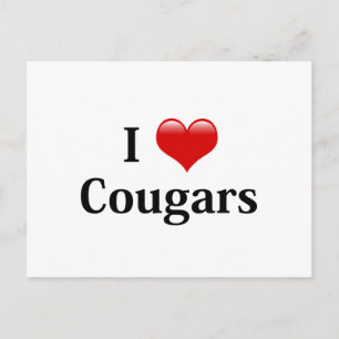 Carte Postale I Heart Cougars