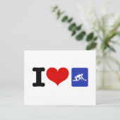 Carte Postale I Heart Curling (Debout devant)