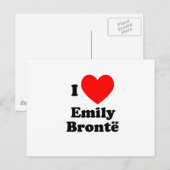 Carte Postale I Heart Emily Bronte (Devant / Derrière)