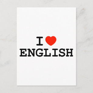 Carte Postale I Heart English