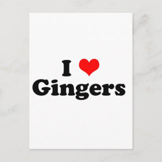 Carte Postale I Heart Gingers