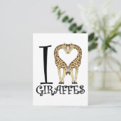 Carte Postale I Heart Giraffes (Debout devant)