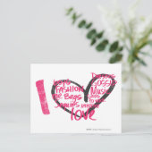 Carte Postale I Heart Graffiti Magenta (Debout devant)
