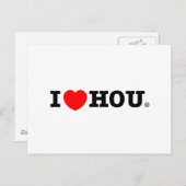 Carte postale I Heart HOU (Devant / Derrière)