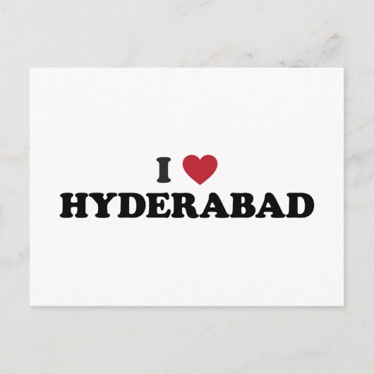 Carte Postale I Heart Hyderabad (Devant)