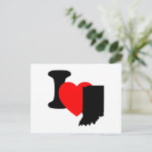 Carte Postale I Heart Indiana (Debout devant)