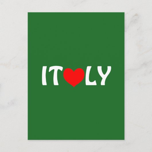 Carte Postale I Heart Italie (Devant)