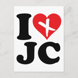 Carte Postale I Heart JC