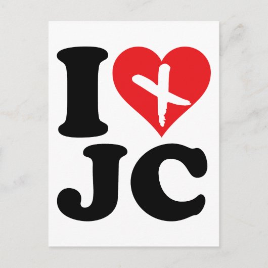Carte Postale I Heart JC (Devant)