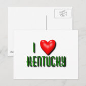Carte Postale I Heart Kentucky (Devant / Derrière)