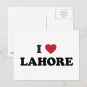 Carte Postale I Heart Lahore Pakistan (Devant / Derrière)