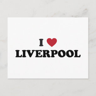 Carte Postale I Heart Liverpool England