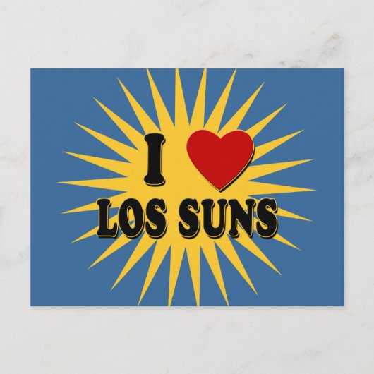 Carte Postale I Heart Los Suns I Love Los Suns Tshirts (Devant)