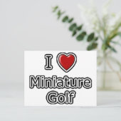 Carte Postale I Heart Miniature Golf (Debout devant)