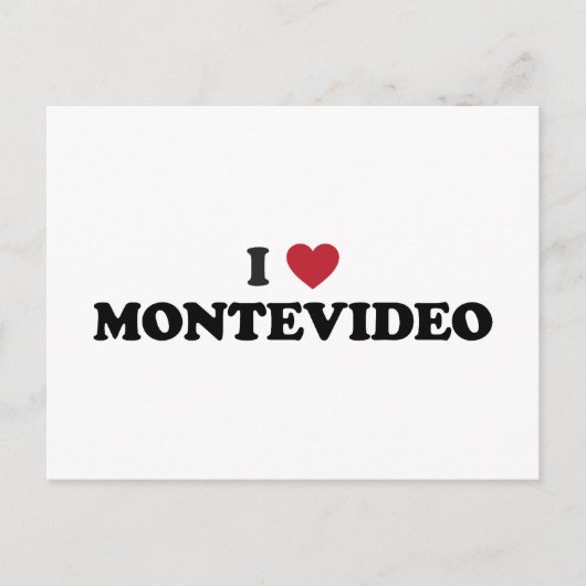 Carte Postale I Heart Montevideo Uruguay (Devant)