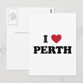 Carte Postale I Heart Perth Australie (Devant / Derrière)