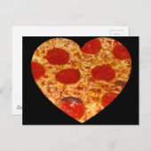 Carte Postale I Heart Pizza (Devant / Derrière)