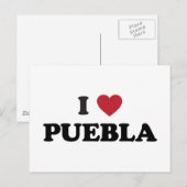Carte Postale I Heart Puebla Mexique (Devant / Derrière)