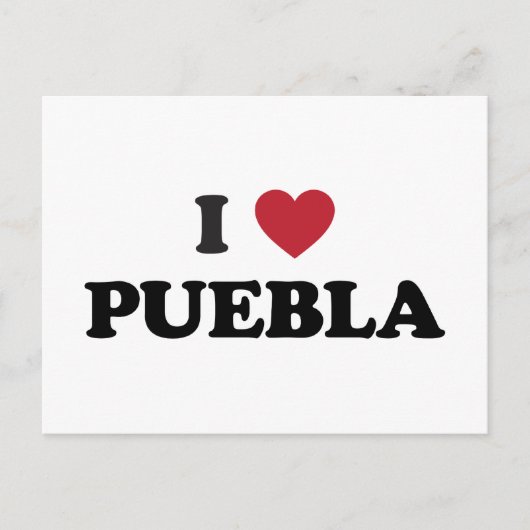 Carte Postale I Heart Puebla Mexique (Devant)