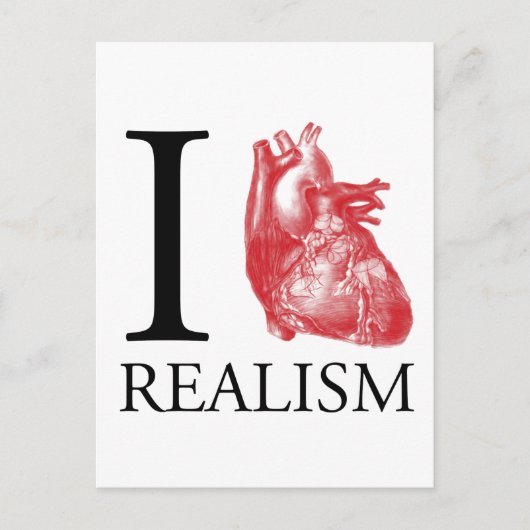 Carte Postale I Heart Realism (Devant)