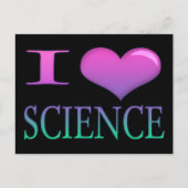 Carte Postale I Heart Science (Devant)