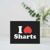 Carte Postale I Heart Sharts (Debout devant)