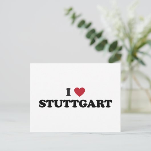 Carte Postale I Heart Stuttgart Germany (Debout devant)