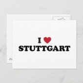 Carte Postale I Heart Stuttgart Germany (Devant / Derrière)