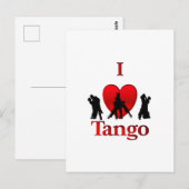 Carte Postale I Heart Tango (Devant / Derrière)