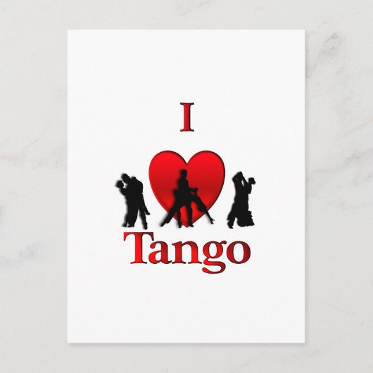 Carte Postale I Heart Tango (Devant)