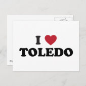 Carte Postale I Heart Toledo Ohio (Devant / Derrière)