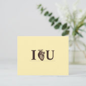 Carte Postale I Heart U (Debout devant)