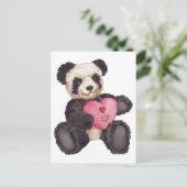 Carte Postale I Heart U Panda (Debout devant)
