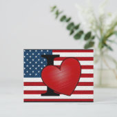 Carte postale I Heart USA (Debout devant)