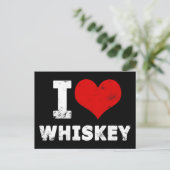 Carte Postale I Heart Whiskey (Debout devant)