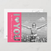 Carte Postale I Heart You Personalized Photo Modèle (Devant / Derrière)