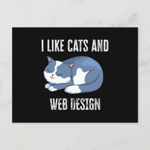 Carte Postale I like Cats and Web Design Gift