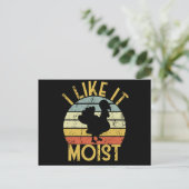 Carte Postale I Like It Moist Thanksgiving Retro Turkey Dinner (Debout devant)