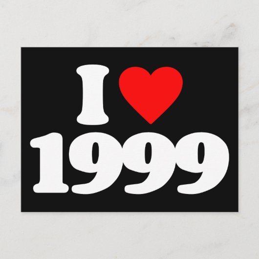CARTE POSTALE I LOVE 1999 (Devant)