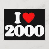 CARTE POSTALE I LOVE 2000 (Devant)
