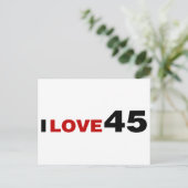 Carte Postale I Love 45 (Debout devant)