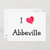 Carte Postale I Love Abbeville (Devant / Derrière)