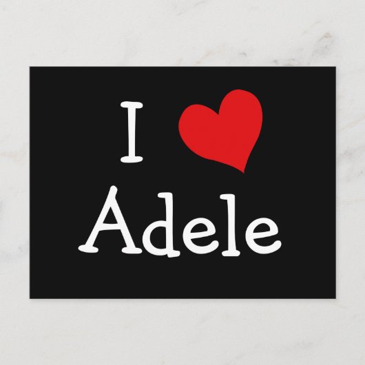 Carte Postale I Love Adele (Devant)