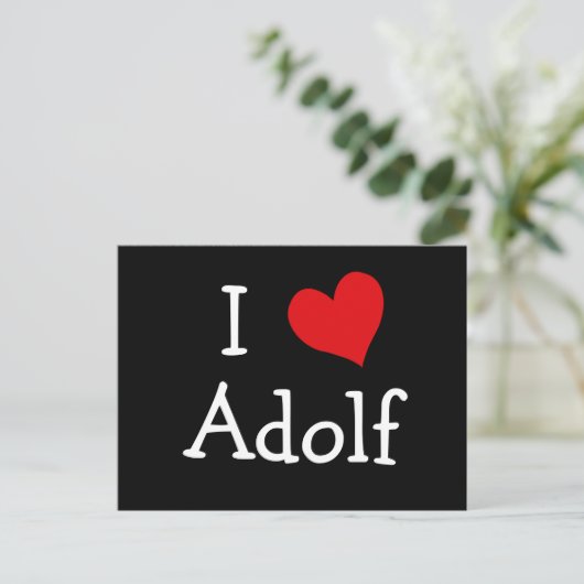 Carte Postale I Love Adolf (Debout devant)