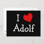 Carte Postale I Love Adolf (Devant / Derrière)