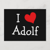 Carte Postale I Love Adolf (Devant)