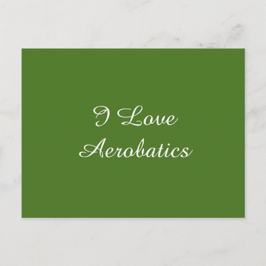 Carte Postale I Love Aerobatics (Devant)