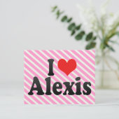 Carte Postale I Love Alexis (Debout devant)
