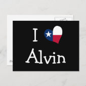 Carte Postale I Love Alvin (Devant / Derrière)