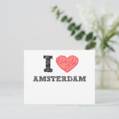 Carte Postale I Love Amsterdam (Debout devant)
